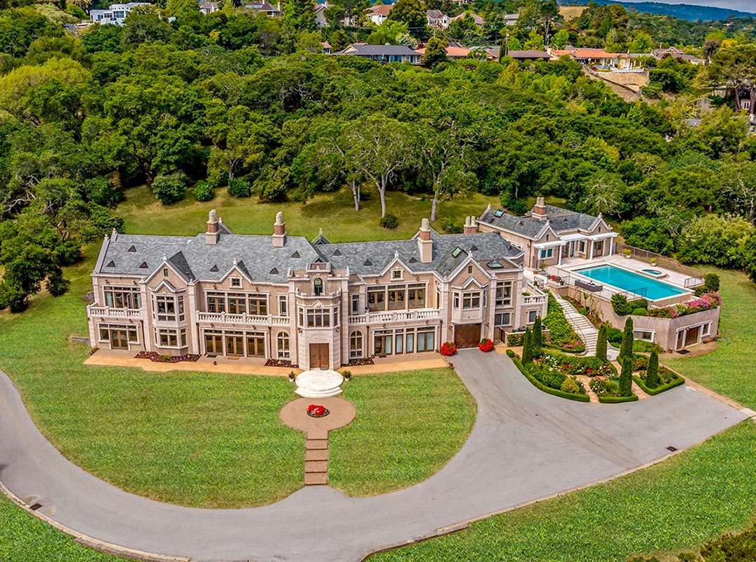 Opulent European-Inspired Estate with Breathtaking Bay Views on 5.32 Acres